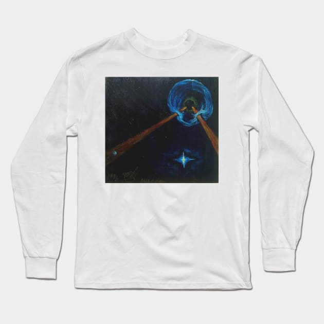 Oil Painting - Pulsar. 1991 Long Sleeve T-Shirt by IgorPozdnyakov